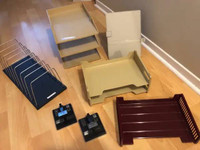 Office organizer, trays, chairs + more