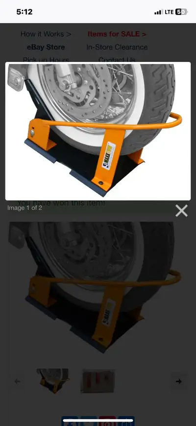 Fits most motorcycle wheels Mounts securely to floor, truck or trailer Easy for one person to strap-...