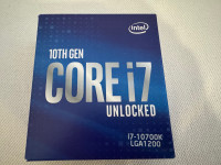Intel Core i7 10700k CPU. Unlocked. LGA 1200. 