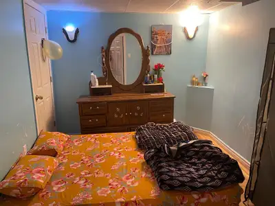 Room available in a 2 bedroom shared basement apartment. Located near Airport Rd and Mayfield Rd. Lo...