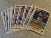 SERIE DE CARTES DE BASEBALL VINTAGE U-DECK SILVER SLUGGER 1991