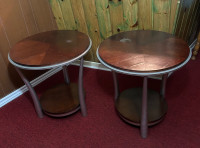2 Wooden Side or End Tables 