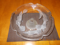 Heavy Crystal Pedestal Platter and Serving Plate $5 each Firm.
