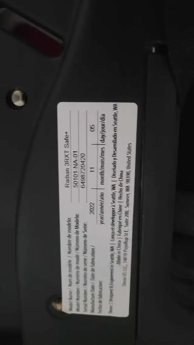 Diono Radian 3RXT Car Seat in Strollers, Carriers & Car Seats in City of Toronto - Image 3
