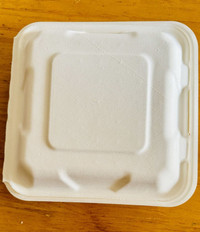 Take Out Food Containers Eco Friendly 45 Pcs - 8x8x3