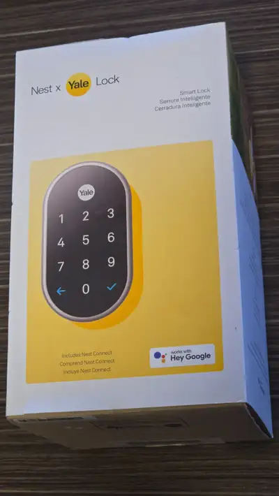 Selling a BRAND NEW, SEALED Google Nest x Yale Lock - Tamper-Proof Smart Lock for Keyless Entry - Ke...