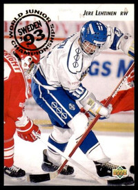 JERE LEHTINEN ... ONLY ROOKIE CARD ... 1992-93 Upper Deck hockey