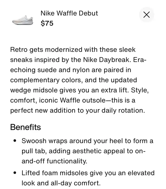 Nike Waffle Debut Shoes - Women’s - Size 7.5 in Women's - Shoes in Cambridge - Image 3