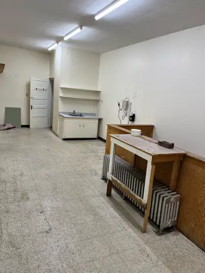Store front commercial property secure building 1400 sq ft Existing security system All utilities in...
