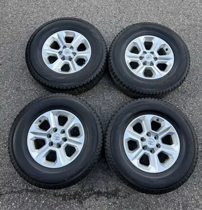 265/70/17 Toyo Observe GSI-6 with 10/32 tread depth left, no repair or damage. 17” OEM Toyota 4Runne...