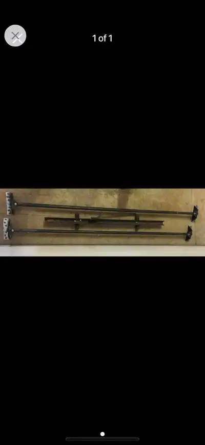 Measures 84 inches wide (is adjustable) Comes with full hardware for installation, stainless steel s...