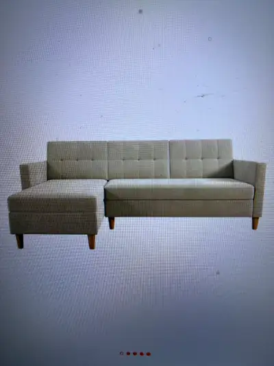 Kayden Woven Reversible Trundle Corner Double Sofa Bed