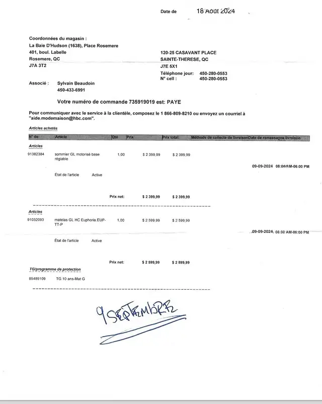 Lit AJUSTABLE ÉLÈCTRIQUE avec matelas – Confort haut de gamme in Beds & Mattresses in Sherbrooke - Image 6