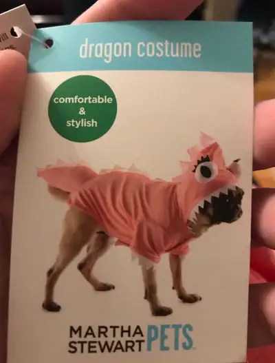 Female dog costume size SMALL. Dragon Costume brand new with tag, View more