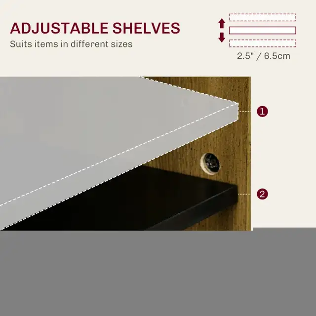 Farmhouse Sideboard Buffet Cabinet, Storage Cabinet with Barn  in Hutches & Display Cabinets in Markham / York Region - Image 5