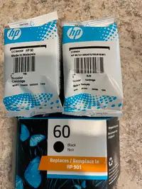 HP 60 INK CARTRIDGE - ONE BLACK & TWO COLOR