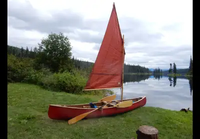 Versatile package comes with paddles, 12 ft. Pole, lightweight canoe cart , and complete sailing com...