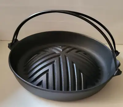 Iwachu Cast Iron Nanbu Tekki Yakiniku Mongolian BBQ Grill Pan, View more