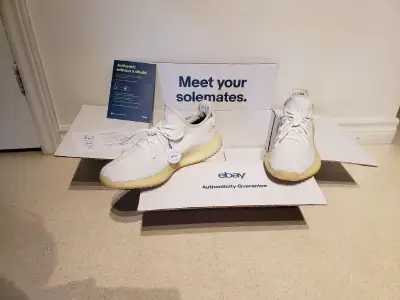 Adidas Yeezy 350 V2 Sneakers Triple White Authentic 11.5 W/Tags, View more