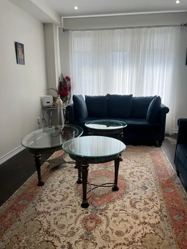 Blue Velvet Sofa, Loveseat & Oversized Armchair Set in Couches & Futons in Markham / York Region - Image 9