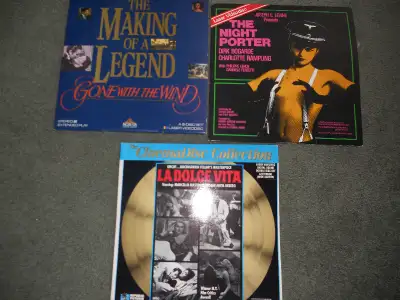 Laser discs set of three, View more