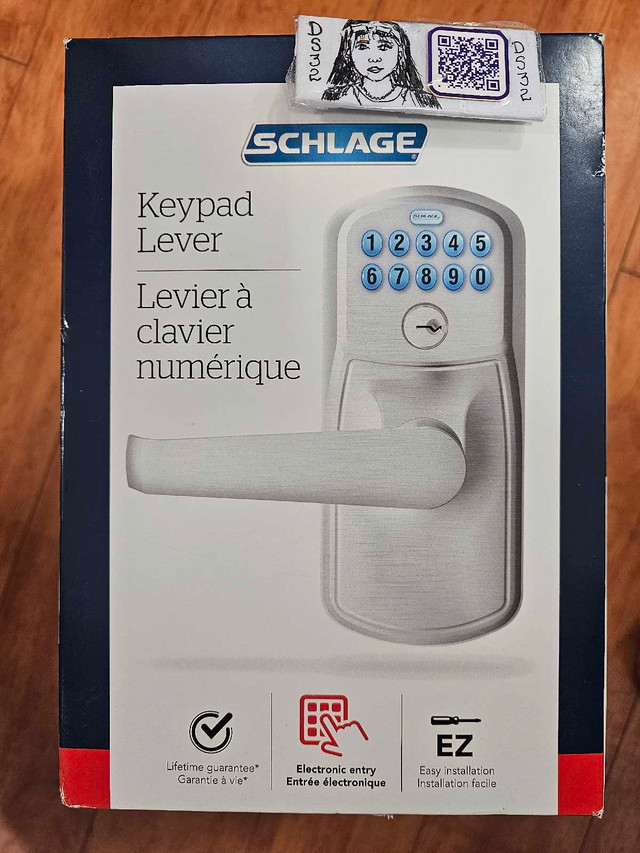 SCHLAGE KEYPAD LEVER in Other in City of Toronto