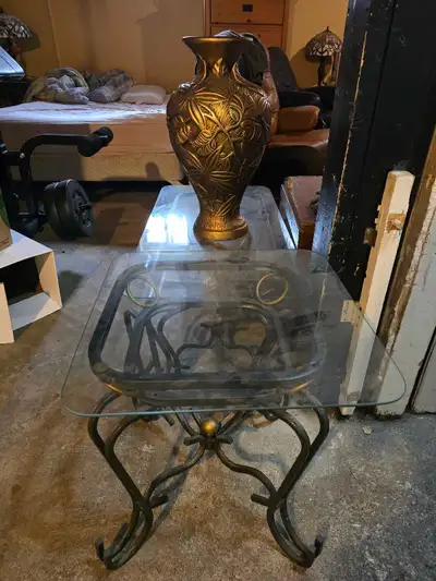 Glass Cofee Table and 1 End Table, View more