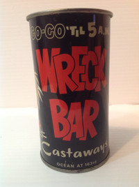 THE CASTAWAYS HOTEL & RESORT WRECK BAR MARACA CAN (1960's)