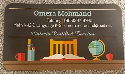 Ontario Certified Teacher as Tutor, View more