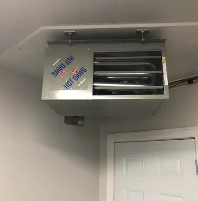 Hot Dawg  Garage Heaters with installation, View more