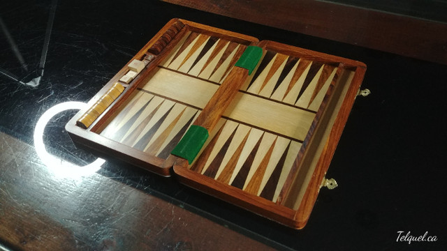 Backgammon en Marqueterie Style Designer dans Jouets et jeux  à Longueuil/Rive Sud - Image 4