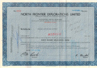 Scripophily - Northern Frontier Explorations Ltd -  Certificates