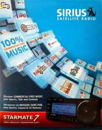 Sirius Starmate 7 Satallite Radio Remote and Home Kit