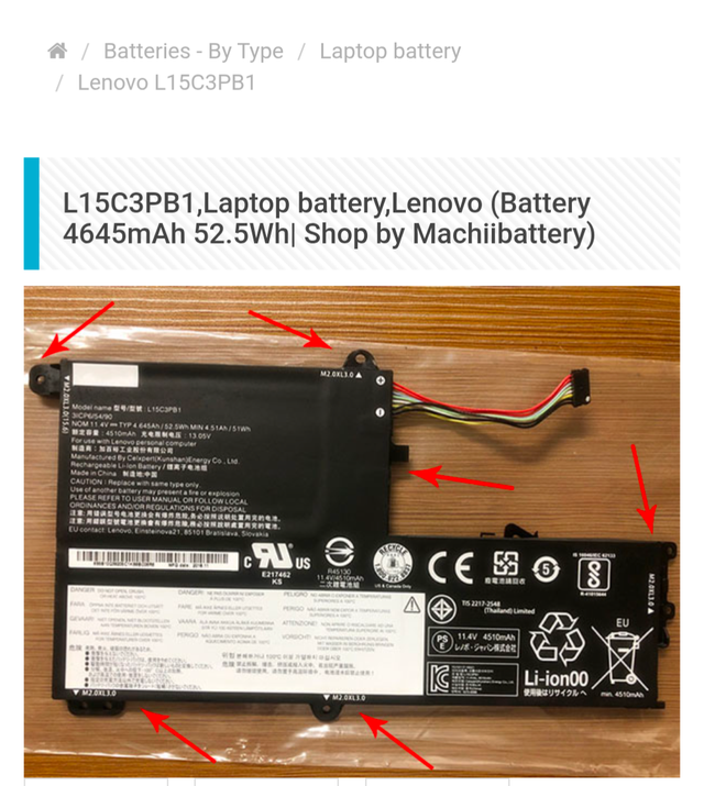 Original Rechargeable Battery for Lenovo laptop in Laptop Accessories in Oshawa / Durham Region - Image 7