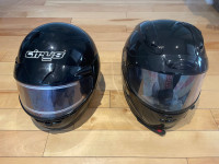 2 Snow Machine Helmets