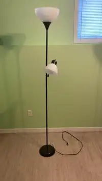 Floor lamp with reading lamp