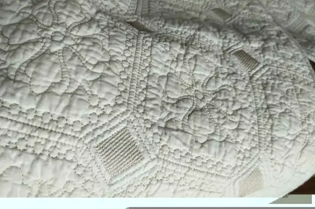 Very Large Quilt-Like Pillow Covers, Pale Seafoam Green 40 x 25" in Bedding in Stratford - Image 6