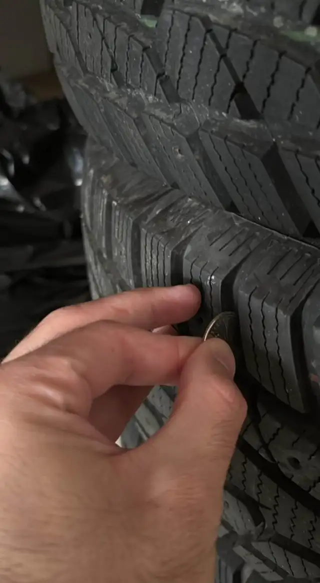 Like New! One-Season Use-4x Mirage Winter Tires-225/65R17 102H in Tires & Rims in Hamilton - Image 3