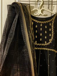 Pakistani Indian desi dress with gota, dupatta and trouser