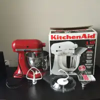 Kitchen Aid ARTISAN Mixer Red Tilt-Back head baking excellent