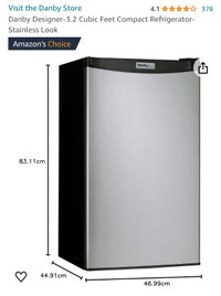 Danby Designer 3.2-ft³ 18-in Freestanding Compact Refrigerator