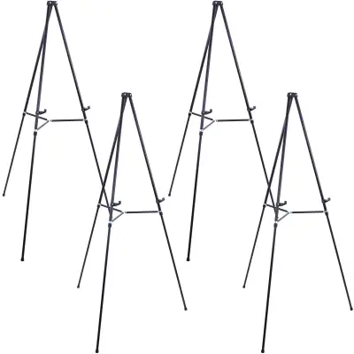 New US Art Supply Tall Showroom Large Black Aluminum Display , View more