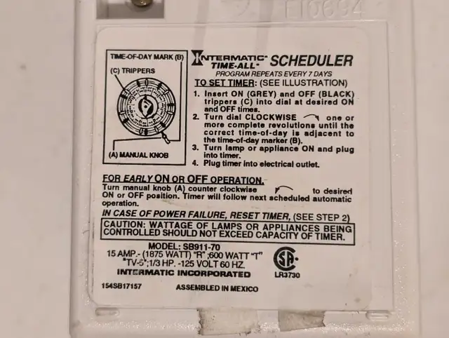 Intermatic Timer / Scheduler64840221981955122
