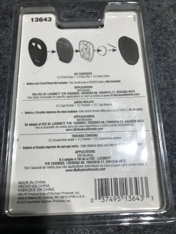 Dorman Remote / Fob Case 13643 for GM Cars/Trucks in Other Parts & Accessories in Hamilton - Image 7