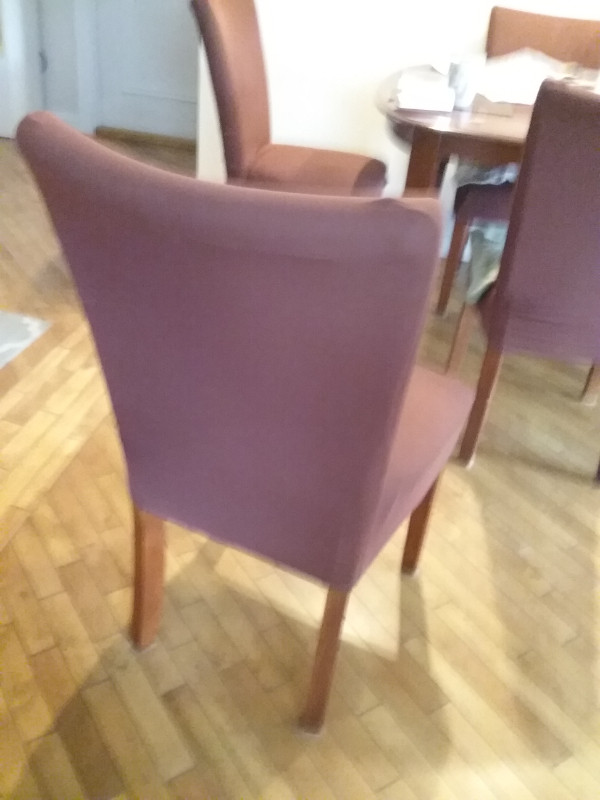 6 housses de chaises de salle a manger elastique et extensible dans Chaises, Fauteuils inclinables  à Granby - Image 2