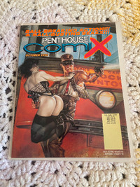 A small collection of Penthouse Comix for sale.