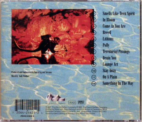CD-NIRVANA-NEVERMIND-1991 dans CD, DVD et Blu-ray  à Laval/Rive Nord - Image 2