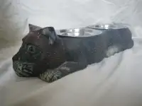 Bols pour chat avec support en fonte en forme de chat