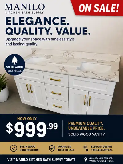 60” double sink vanity sale, View more