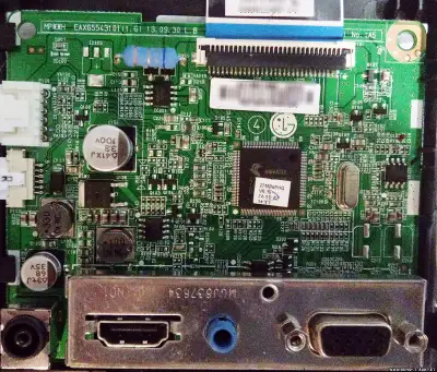 LG 27MP65HQ main board (EAX65543101) with cables ----$40 LG MP65/75 (EAX65026407) monitor control bu...